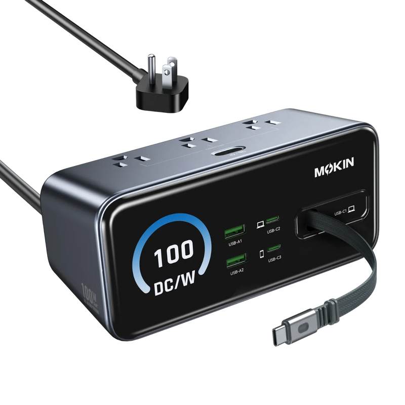 MOKiN 8-in-1 100W GaN Desktop Charging Station