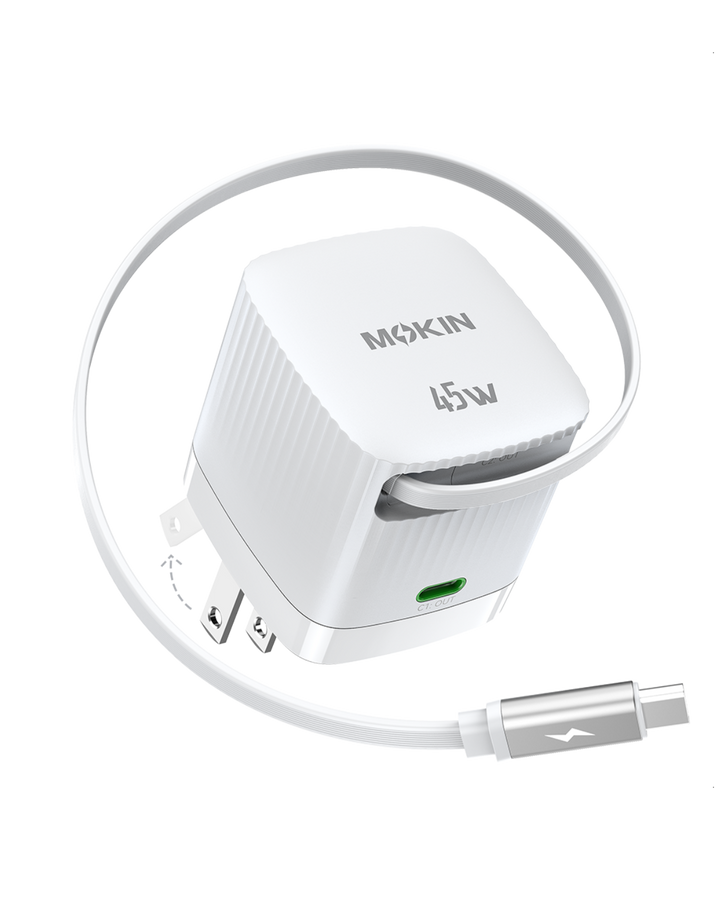 MOKiN 45W Dual Port Foldable GaN Charger 