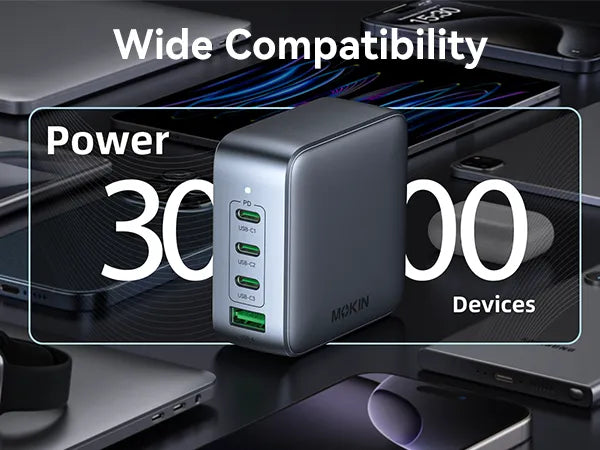 100W GaN Charger - Wide compatibility