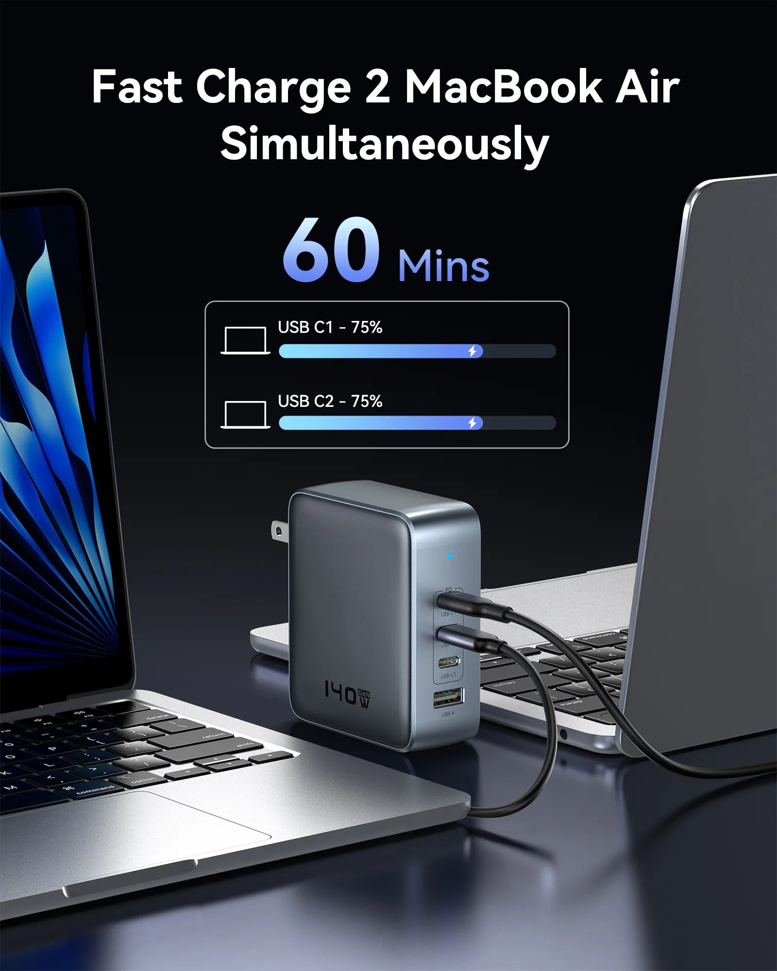 Fast Charge 2 Macbook Air Simultanously