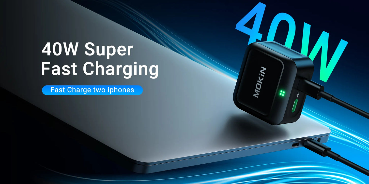 MOKiN Mini 40W Dual USB C Wall Charger