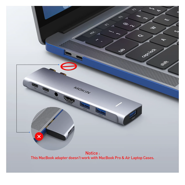 Mokin 7 IN 2 USB C Adapter for MacBook Pro/Air