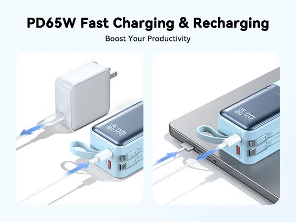 Power bank - PD65W Fast Charging & Recharging