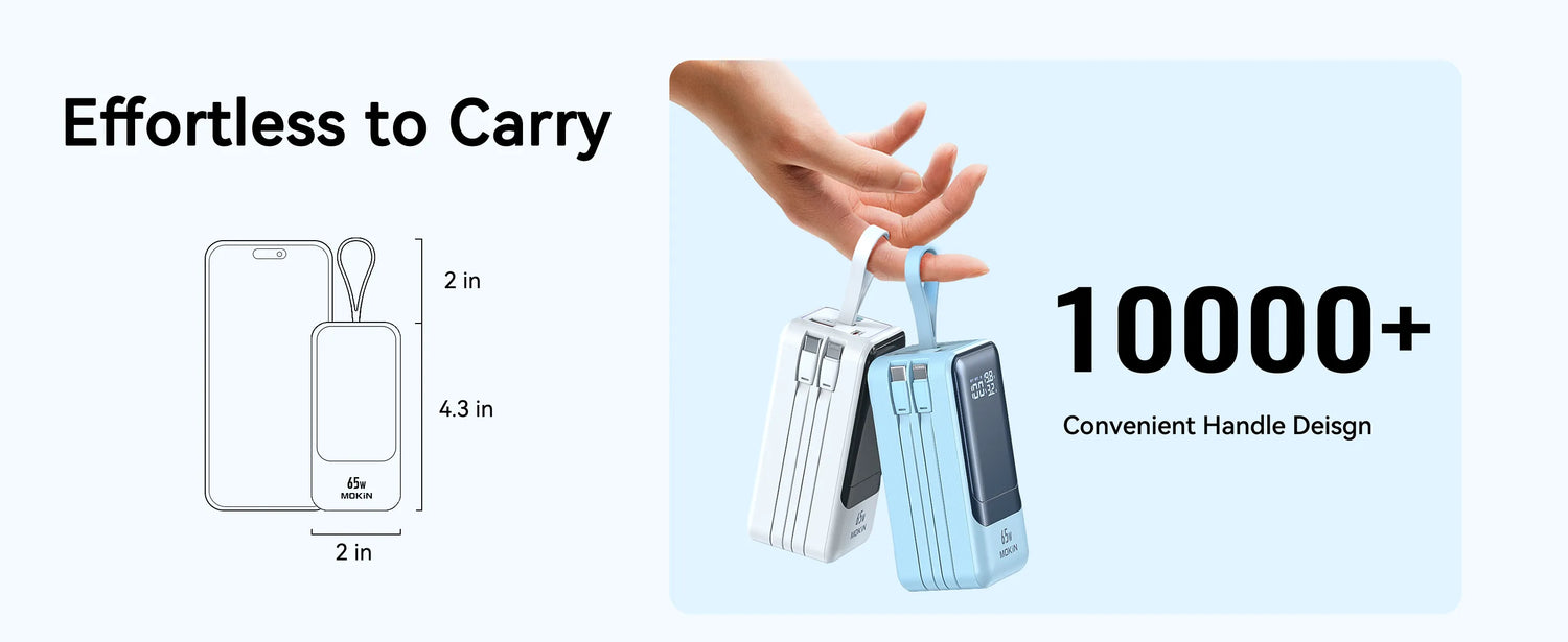 Power Bank - Effortless to carry