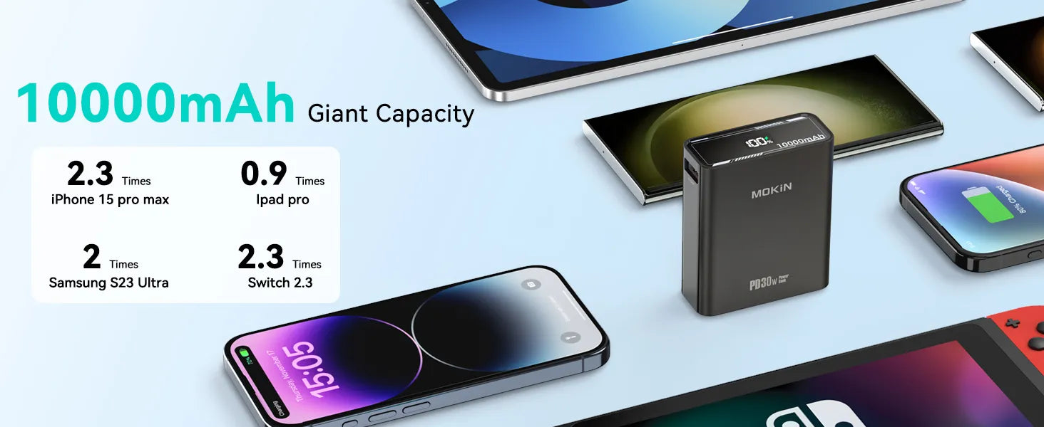 10000mAh Giant Capactiy