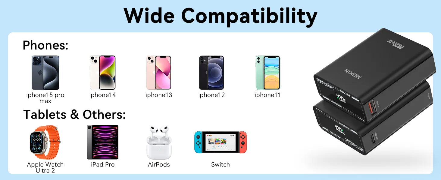 30W Power Bank Wide Compatibility