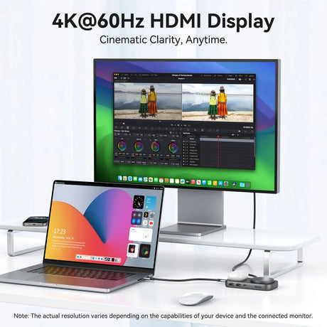 MOKiN 7-IN-1 USB C Docking Station with Wireless Charging