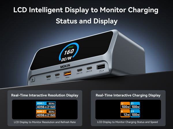 LCD Intelligent Display to Monitor Charging Status and Display