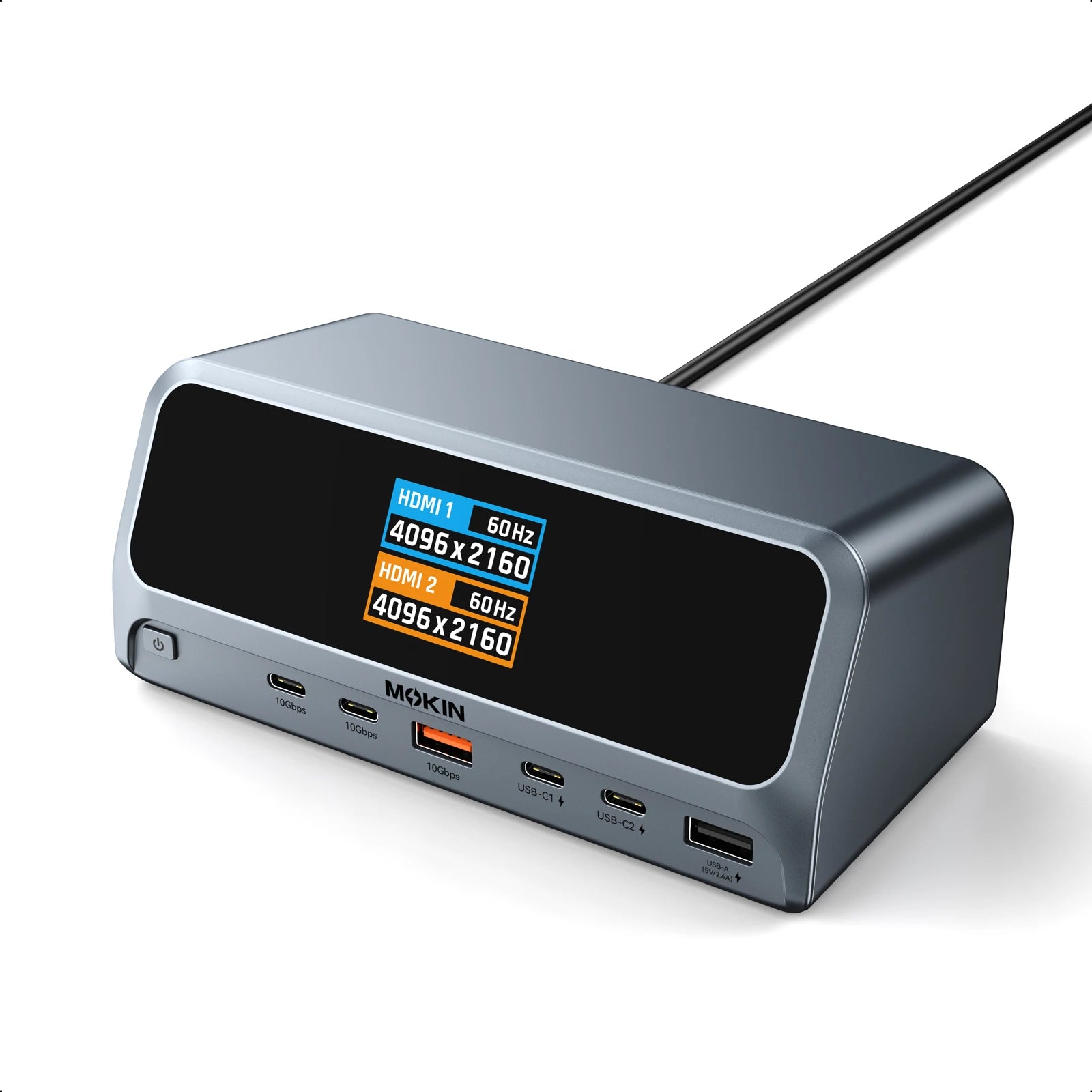 MOKiN 13-in-1 USB-C Docking Station with Smart LCD Display