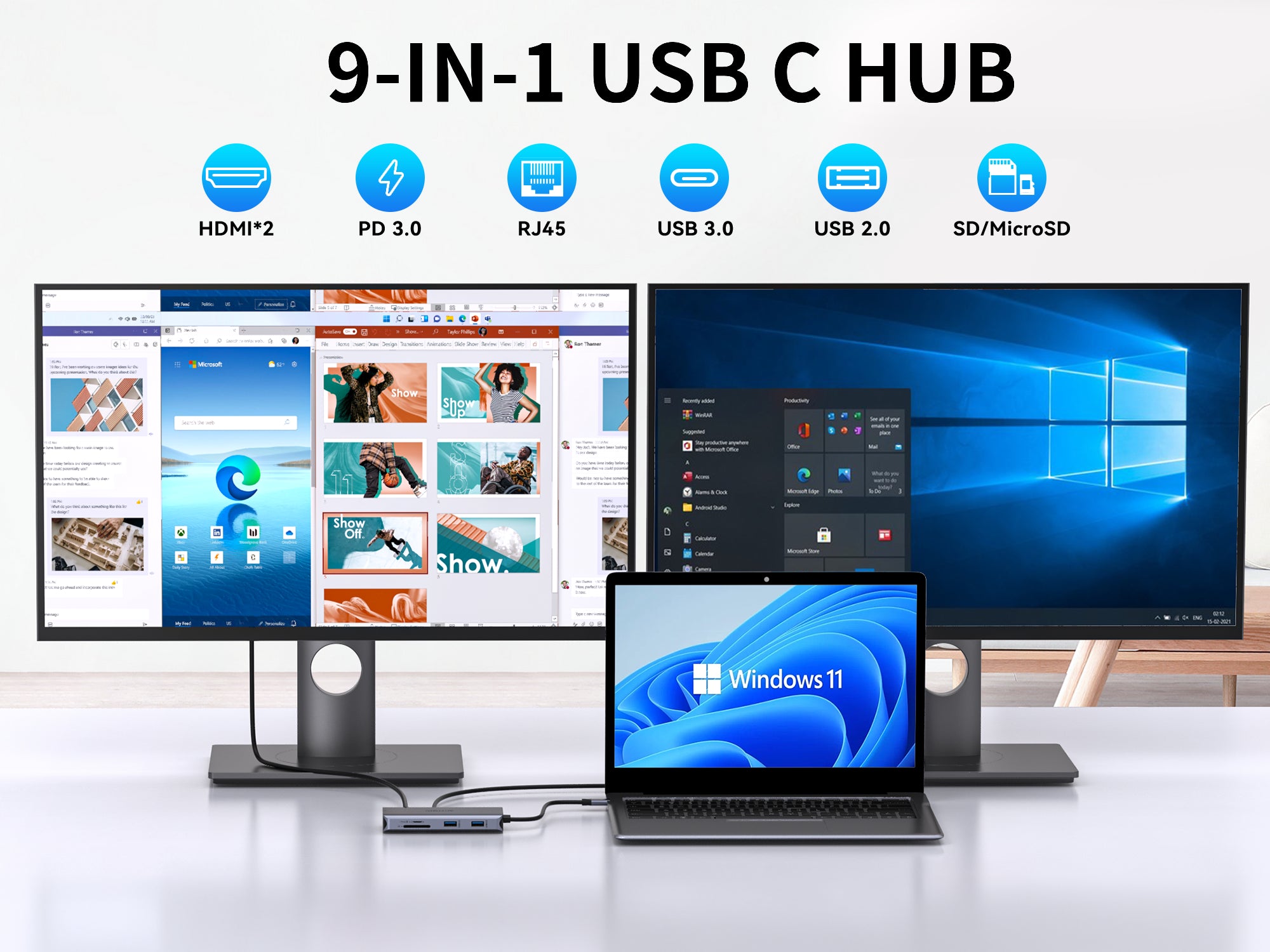 9 IN 1 USB C Adapter