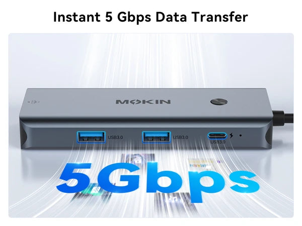 MOKiN 8 in 1 USB C Adapter with 100W PD and HDMI