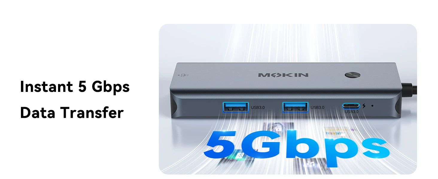 MOKiN 8 in 1 USB C Adapter with 100W PD and HDMI