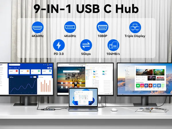 9-IN-1 USB C Hub