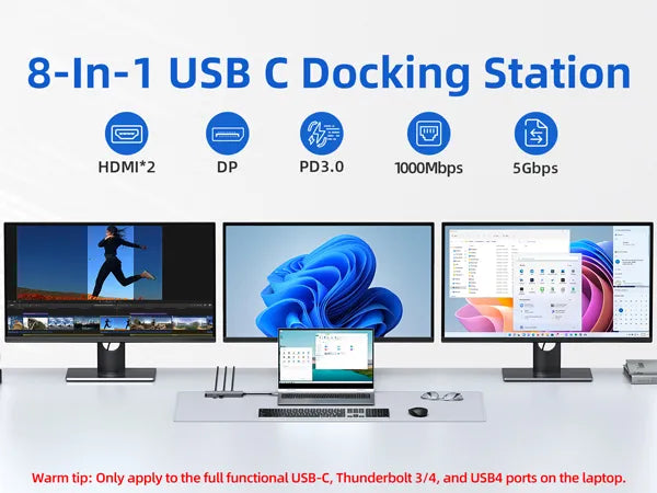 MOKIN 8-IN-1 USB C Docking Station