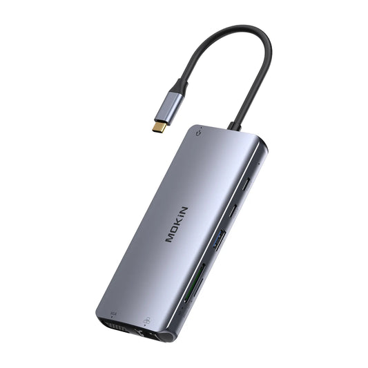 12-IN-1 USB C Laptop Hub Multiport Adapter