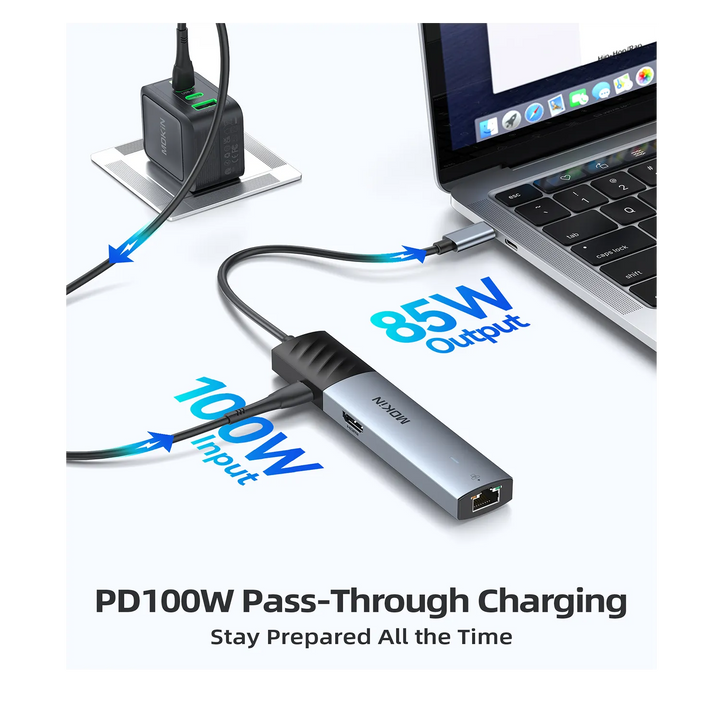 PD 100W Pass-Through Charging