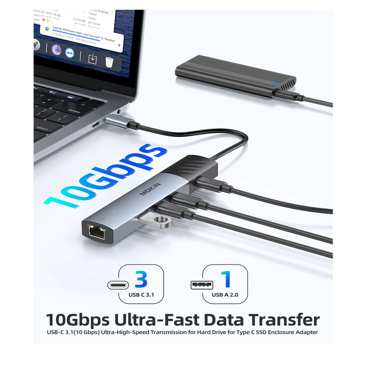 USB C 3.1 10Gbps Ultra-fast data transfer