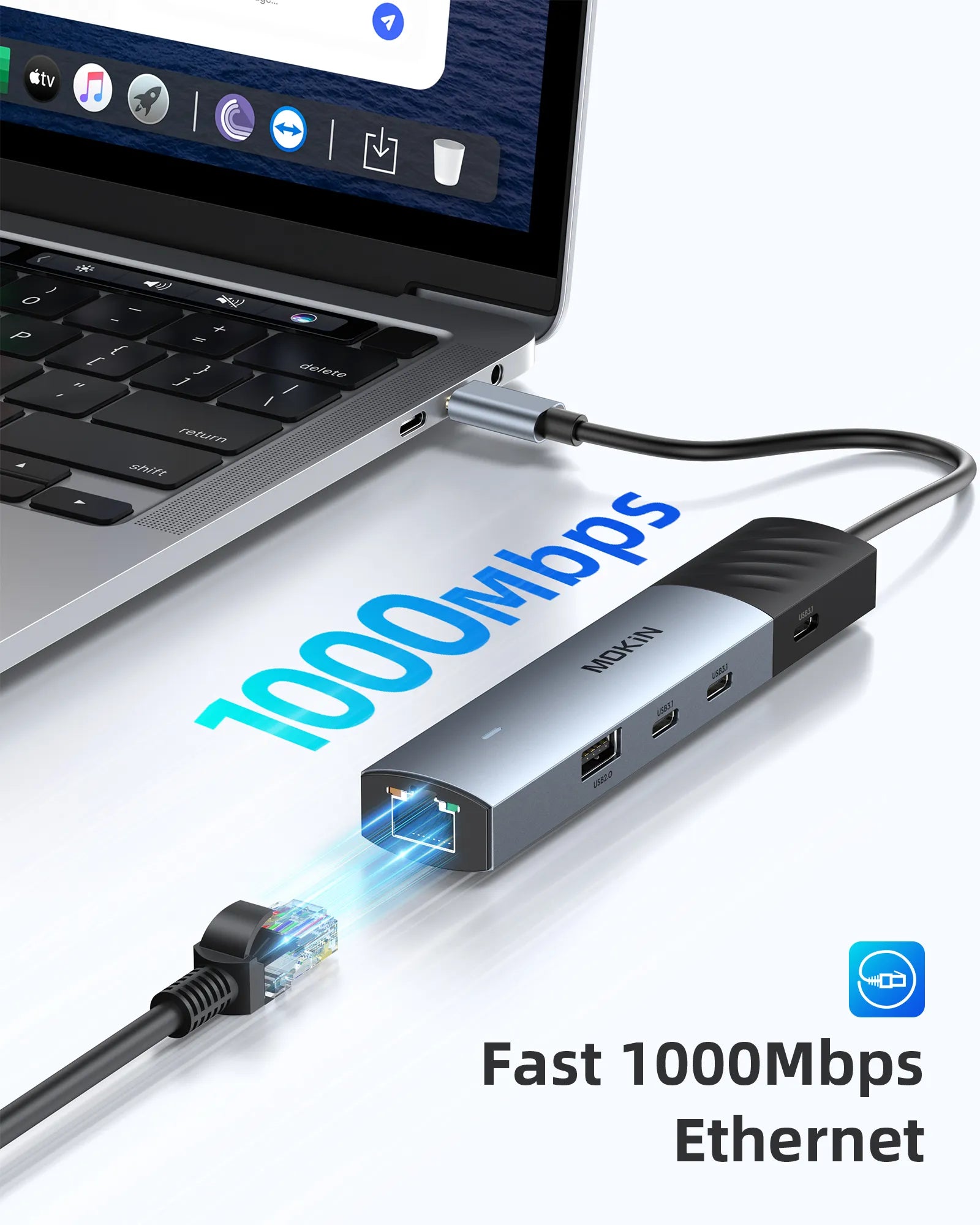 RJ45 Fast 1000Mbps Ethernet