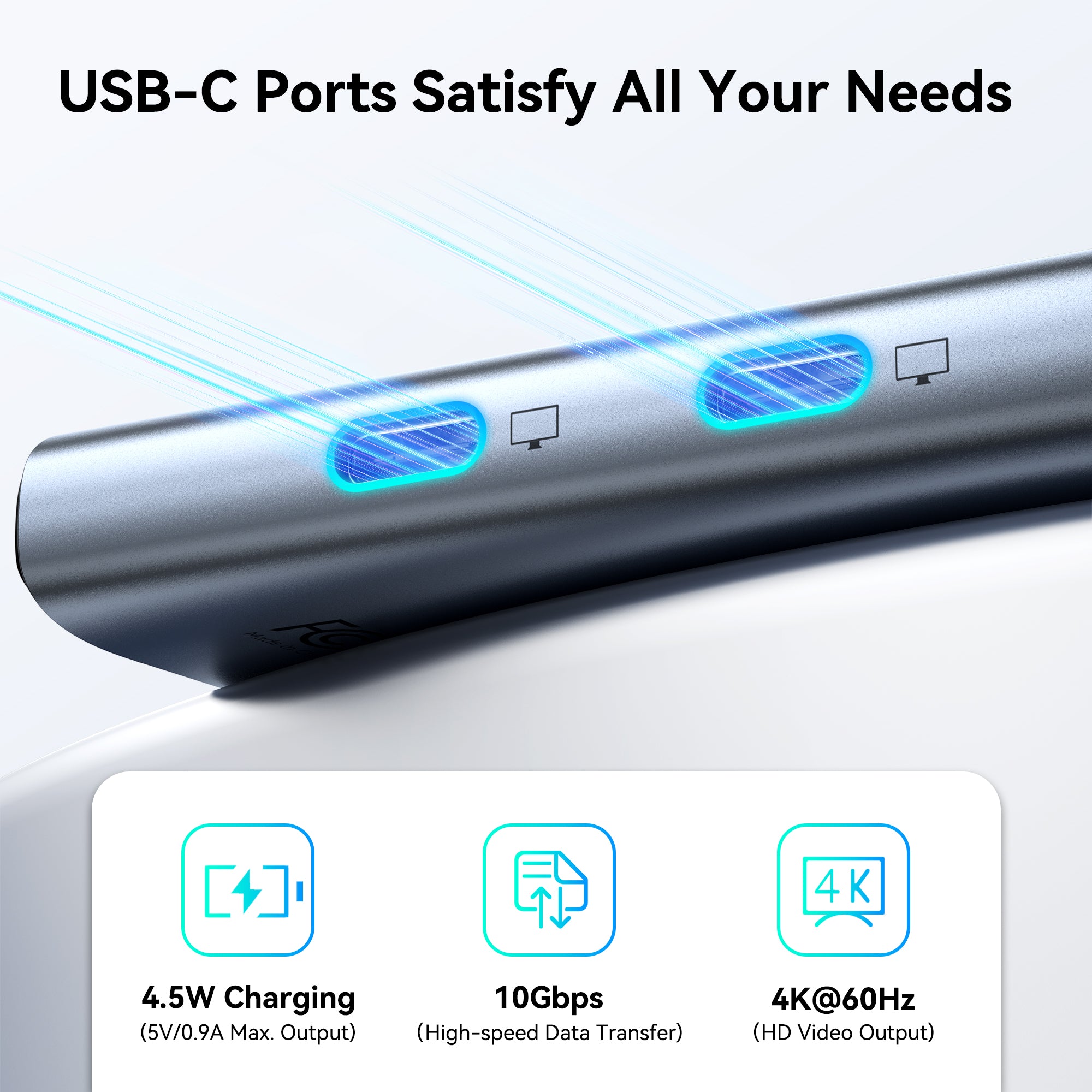 MOKiN USB-C Ports Satisfy all your needs