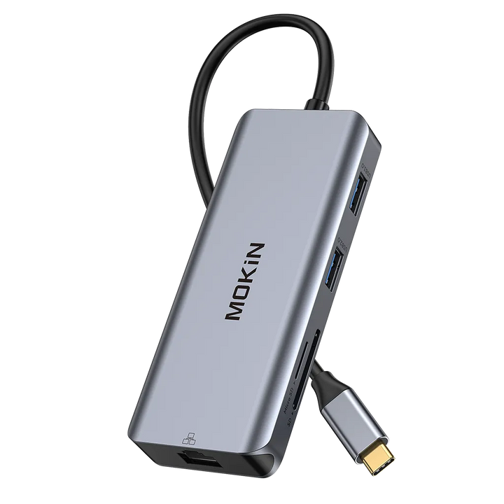 MOKIN 9 IN 1 USB C Adapter with Dual HDMI & Ethernet Port