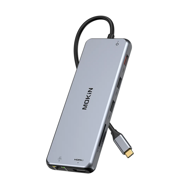 MOKiN 12-IN-1 Laptop Docking Station With 3 Monitors