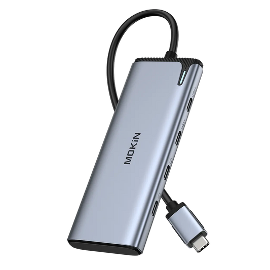 MOKiN 5 IN 1 USB C to USB C Hub Dual Monitor for Laptop
