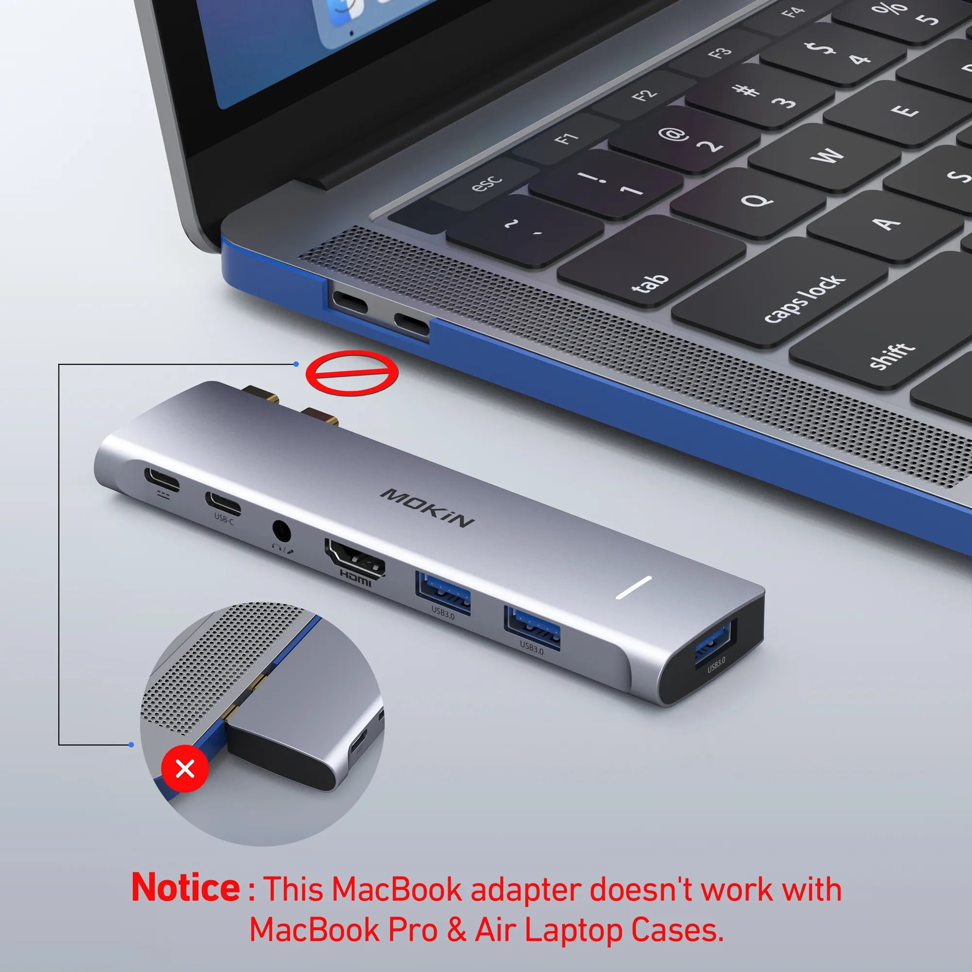 MOKIN 7 IN 2 USB C Adapter for MacBook Pro/Air