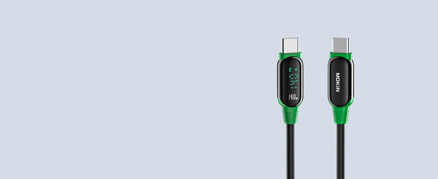 Mokin USB-C data cable with power display