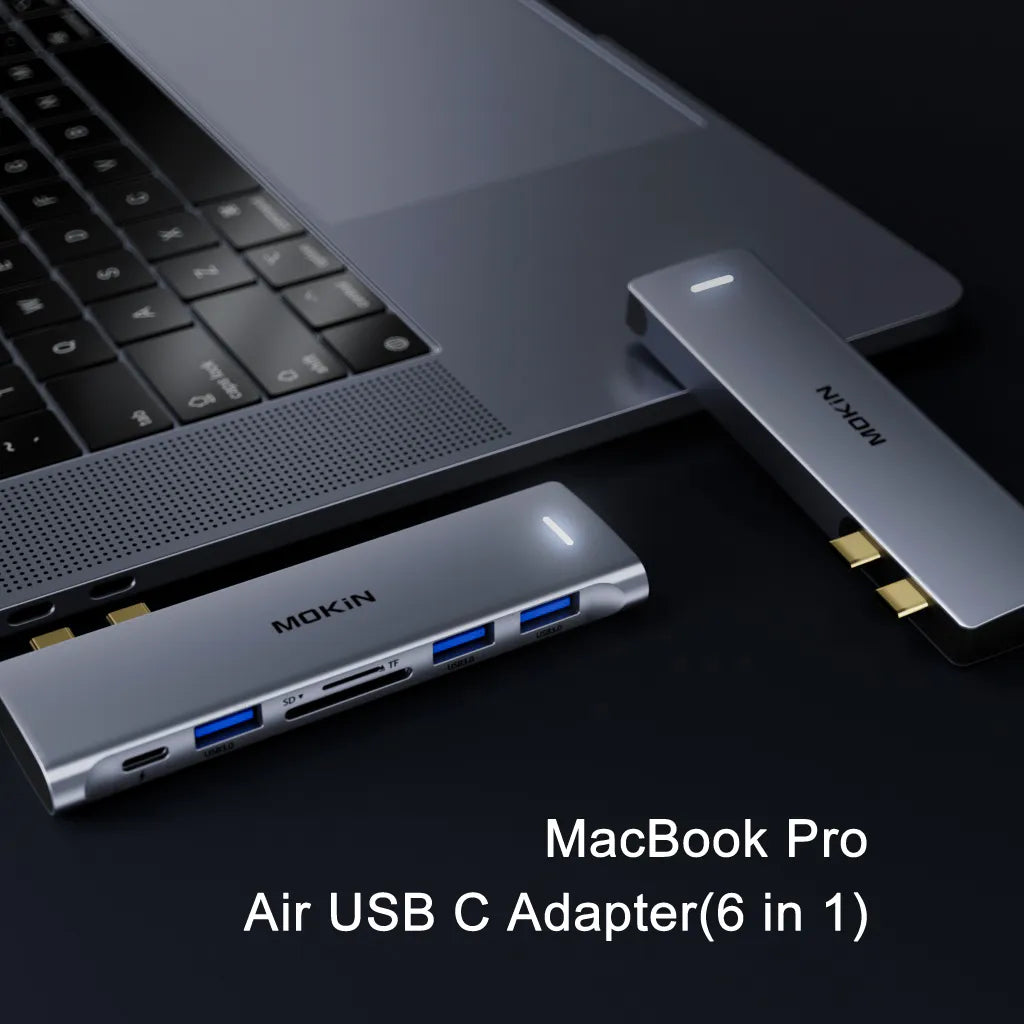 Adaptador Usb B C Para Macbook Pro Air Hdmi 4k Usb 3.0 Sd Tf