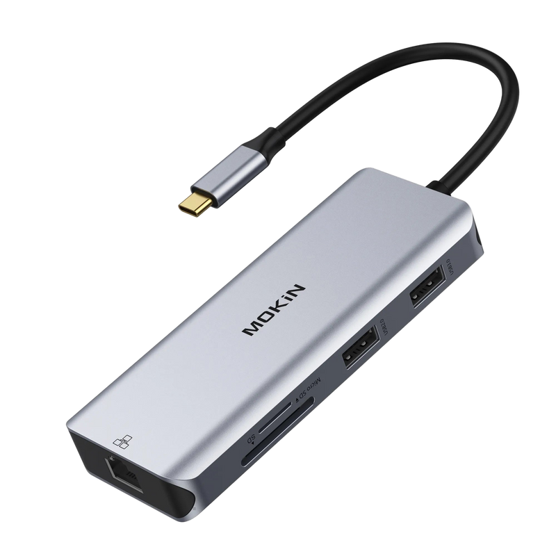 MOKIN 9 IN 1 USB C Dual HDMI Adapter With Triple Display