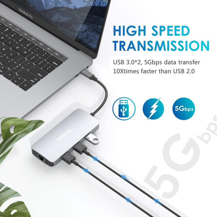 MOKIN 9 IN 1 USB C Adapter for MacBook Pro/Air