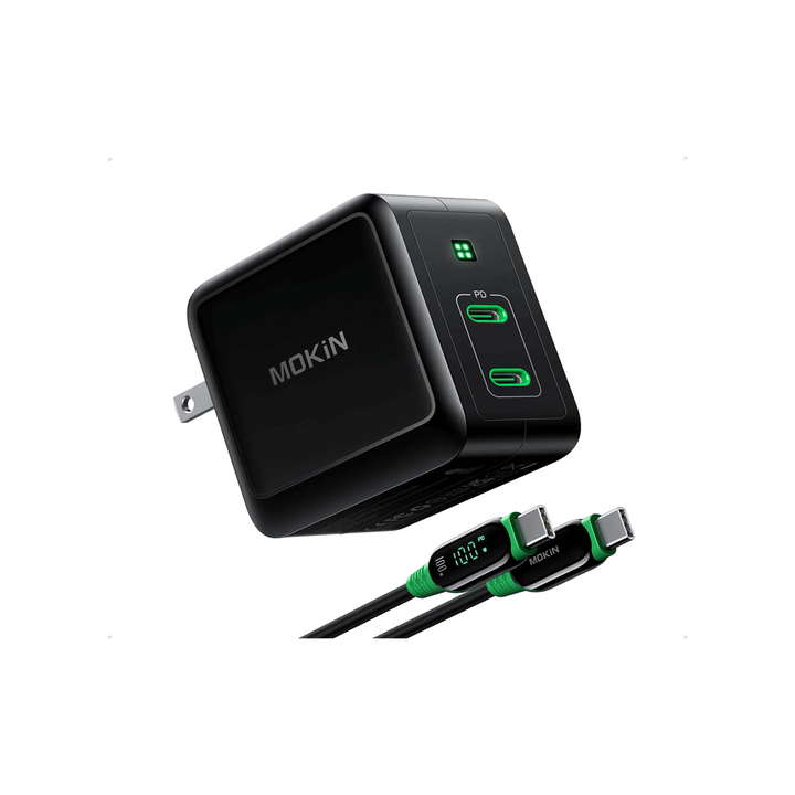 Ugreen 100W USB C Charger Plug 4-Port GaN Type-C Fast Wall Power Adapter -  Black