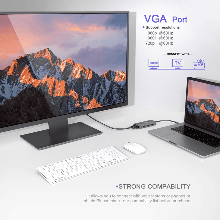 Mokin 8 IN 1 USB C Hub Multiport Adapter